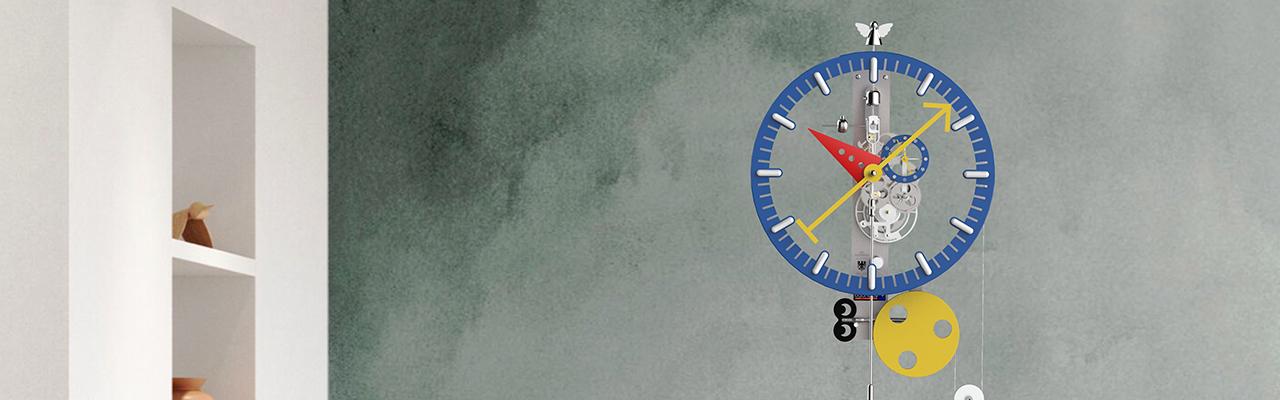 LEBRU X SILBERSTEIN黃藍紅繽紛KB2座鐘