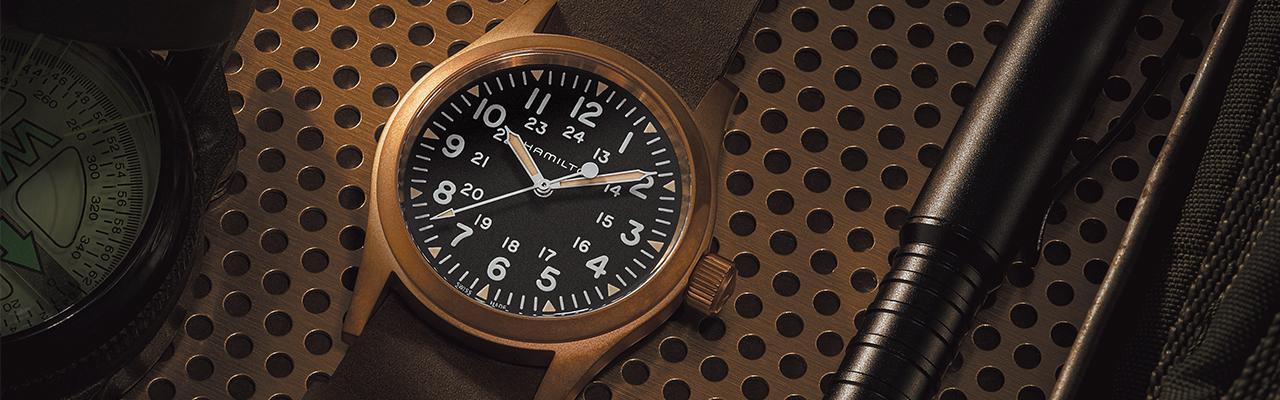 漢米爾頓卡其野戰系列青銅機械腕錶 落日色調的懷舊情懷 