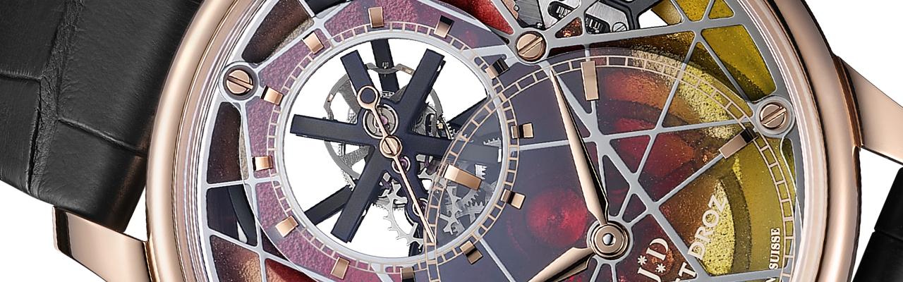 雅克德羅大秒針鏤空陀飛輪腕錶