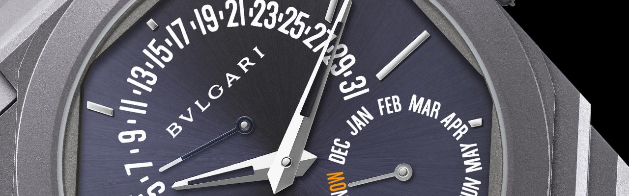 寶格麗超薄萬年曆鉭金屬腕錶2021 Only Watch限定 