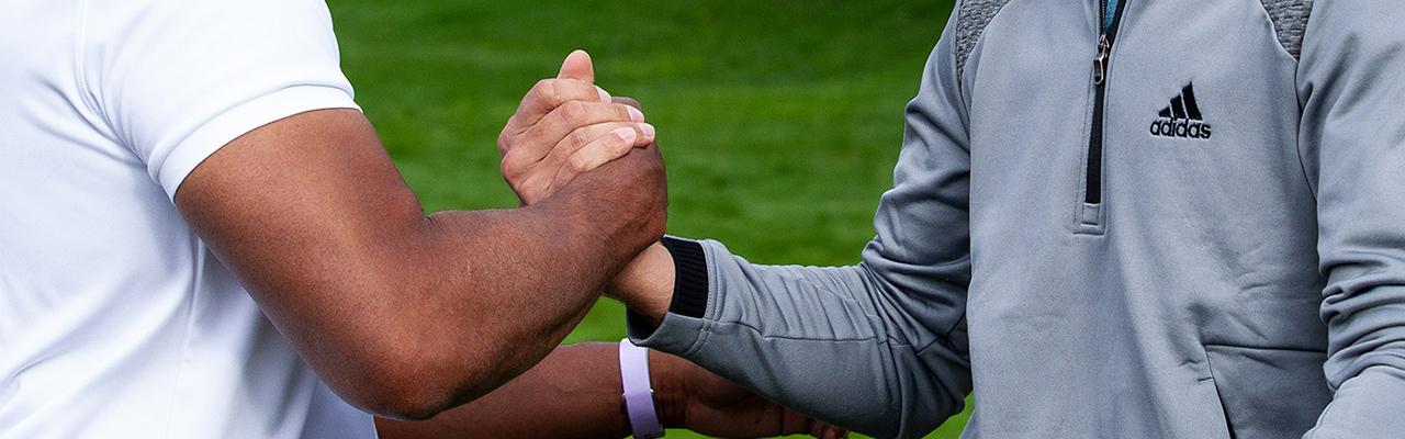 2021年歐米茄名人賽 和米格里歐吉一同參與職業業餘配對賽