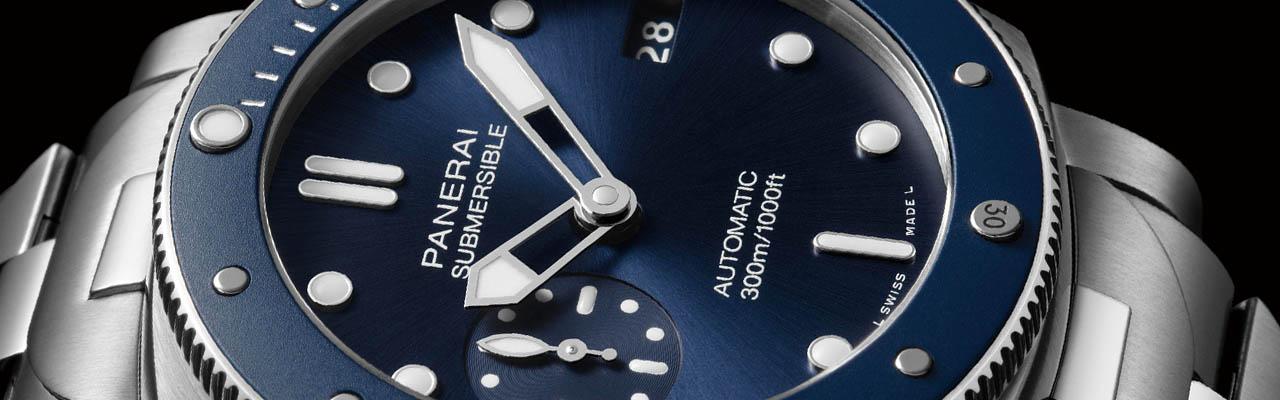 沛納海Submersible Blu Notte專業潛水腕錶