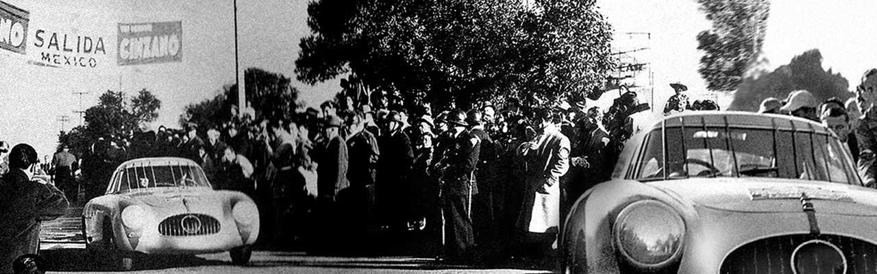 Carrera Panamericana泛美公路賽歷史圖。