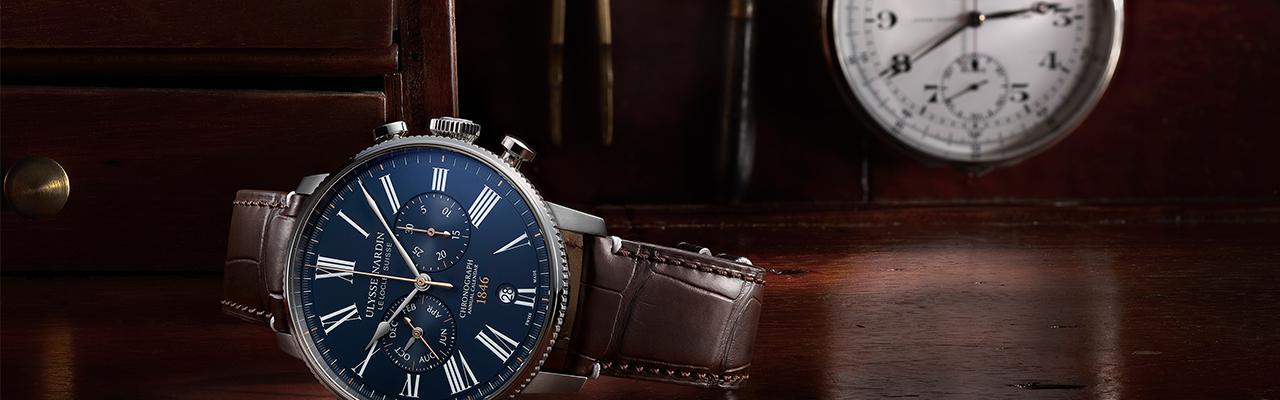 雅典錶ULYSSE NARDIN大明火琺瑯年曆計時碼錶