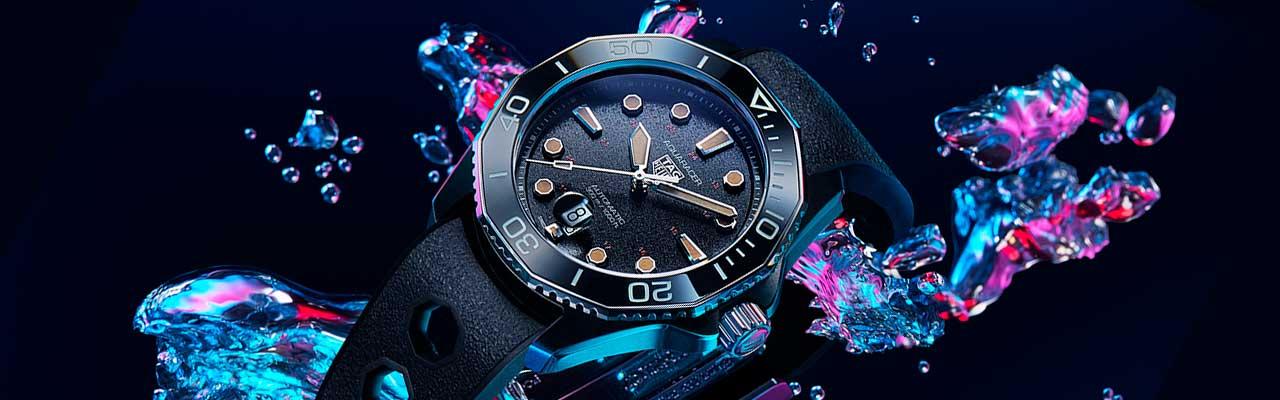 TAG HEUER泰格豪雅Aquaracer Professional 300米844復刻限量自動潛水錶