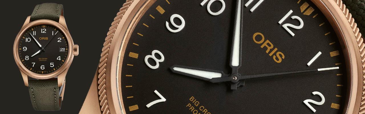 豪利時ORIS Big Crown ProPilot大日期青銅腕錶
