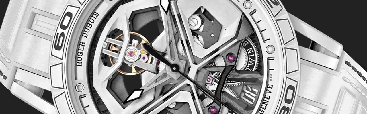 羅杰杜彼ROGER DUBUIS Excalibur Spider Huracán陶瓷複合纖維自動上鍊腕錶
