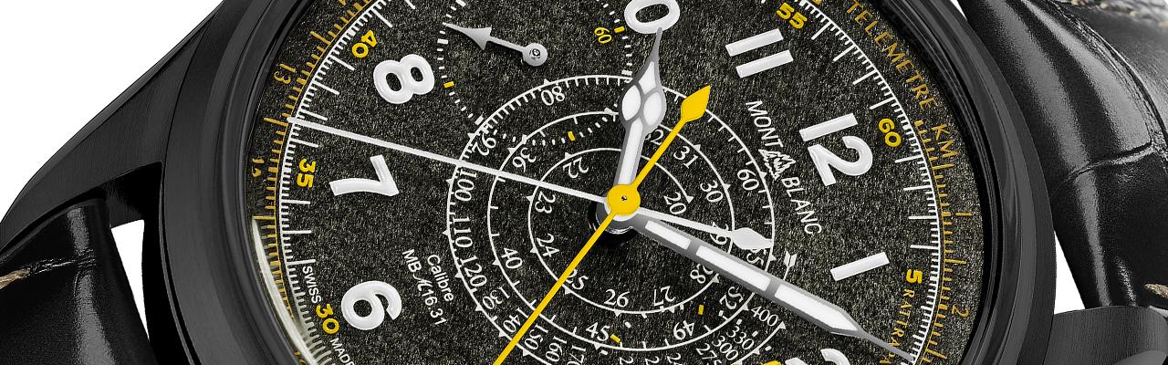 萬寶龍MONTBLANC 1858系列追針計時腕錶限量款100