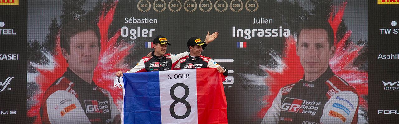 RICHARD MILLE品牌摯友Sébastien Ogier豪攬第8座WRC總冠軍獎盃