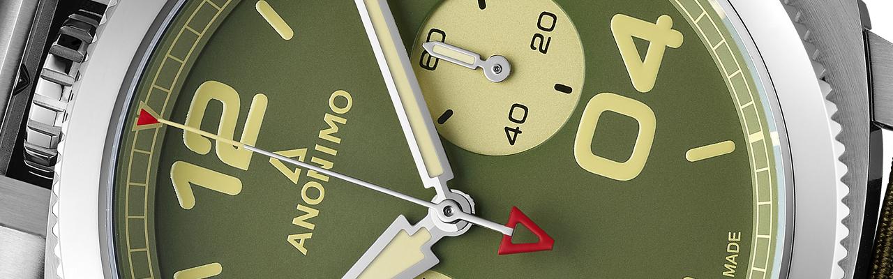 ANONIMO義式軍風系列計時碼錶