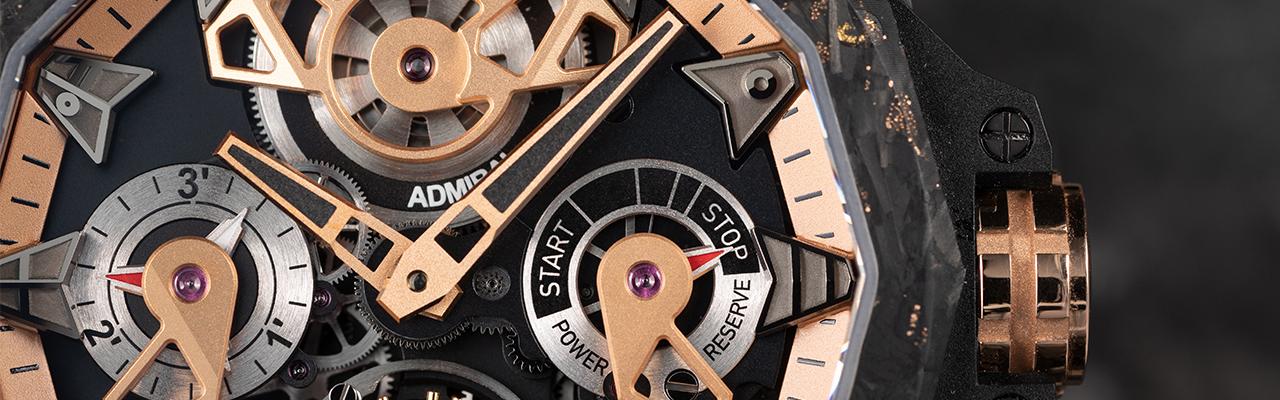 崑崙錶CORUM海軍上將飛行陀飛輪鏤空腕錶