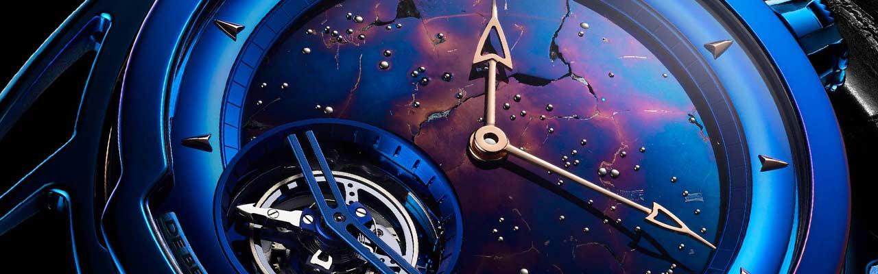 DE BETHUNE DB28 Kind Of Blue Tourbillon Meteorite陀飛輪腕錶
