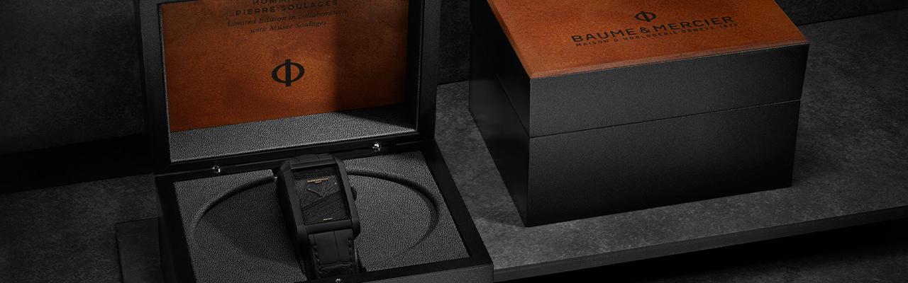 名士BAUME & MERCIER漢伯頓系列「向皮埃爾·蘇拉吉致敬」腕錶