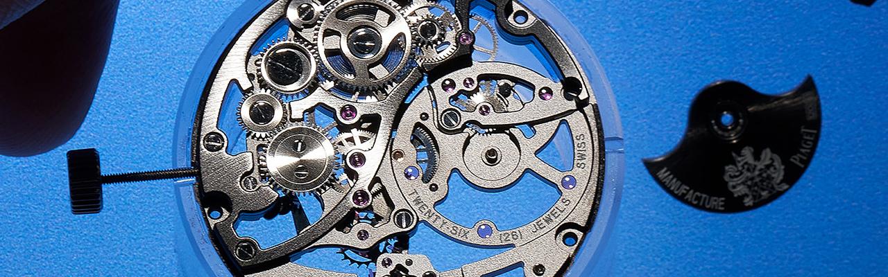 伯爵表PIAGET Polo Skeleton岩石灰鏤空超薄全鑽腕錶