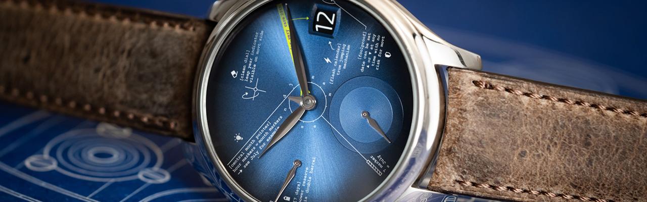 亨利慕時H. Moser & Cie.勇創者萬年曆教學版腕錶