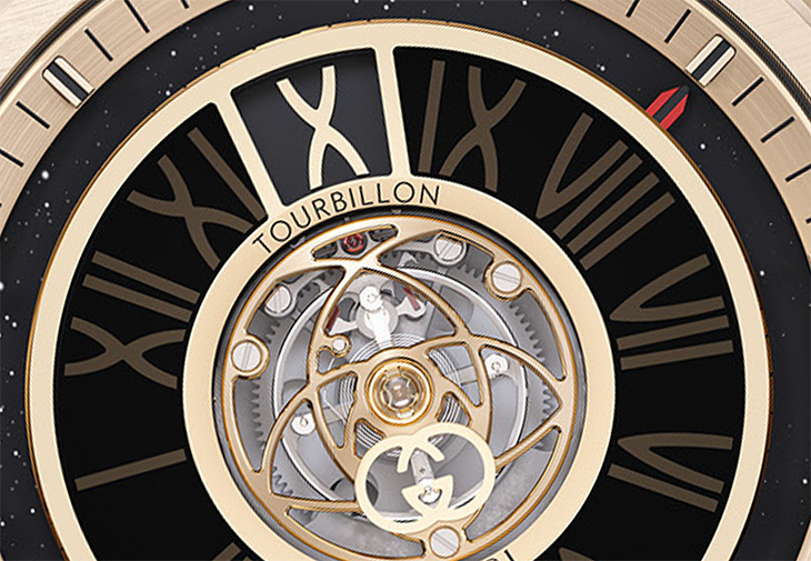 GUCCI古馳Gucci Interlocking跳時陀飛輪