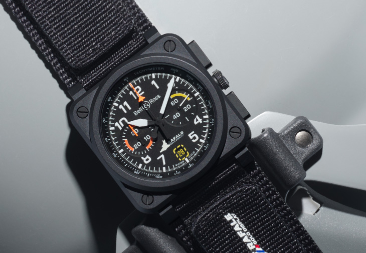 BELL &ROSS柏萊士BR-03 Chrono Rafale Solo Display計時腕錶