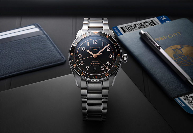 LONGINES浪琴表Spirit Zulu Time 1925先行者世界時區100週年紀念不鏽鋼腕錶