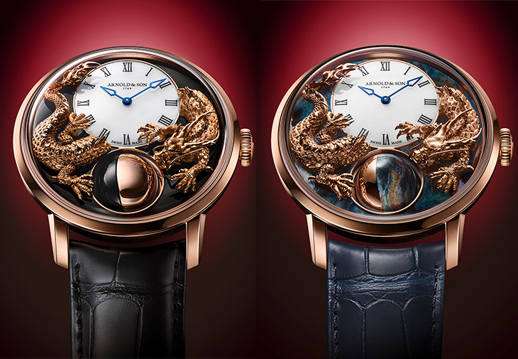ARNOLD & SON Luna Magna皓月紅金《龍年》腕錶