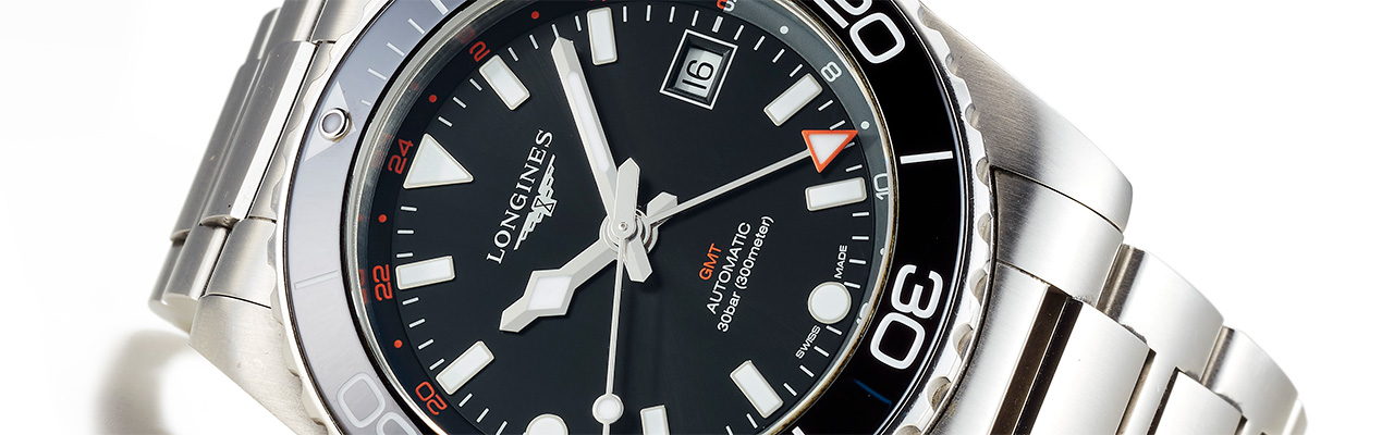 浪琴LONGINES HydroConquest GMT兩地時間潛水腕錶