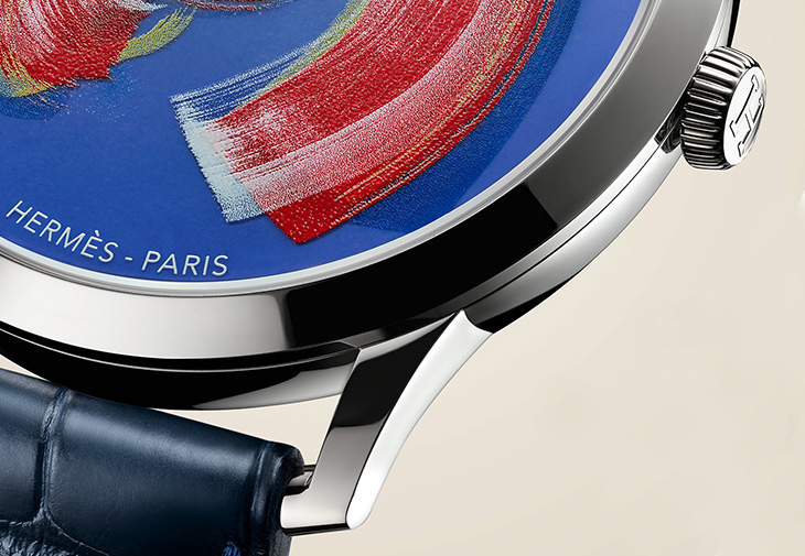 HERMÈS愛馬仕Slim d’Hermès Cheval brossé工藝腕錶