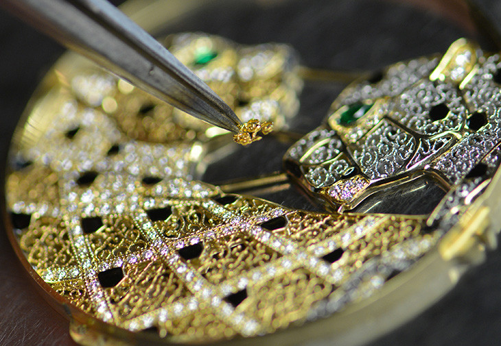 卡地亞金銀絲細工鑲嵌