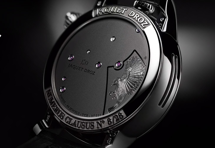 雅克德羅JAQUET-DROZ時光之鳥鈦金屬腕錶