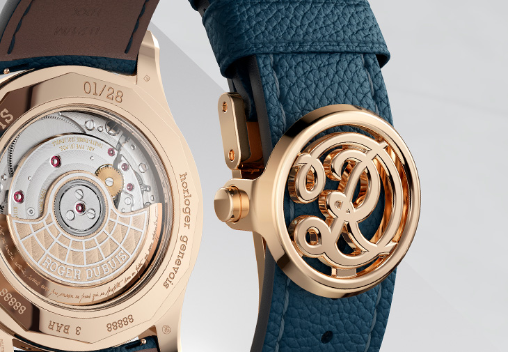 ROGER DUBUIS羅杰杜彼Hommage La Placide雙逆跳萬年曆限量腕錶