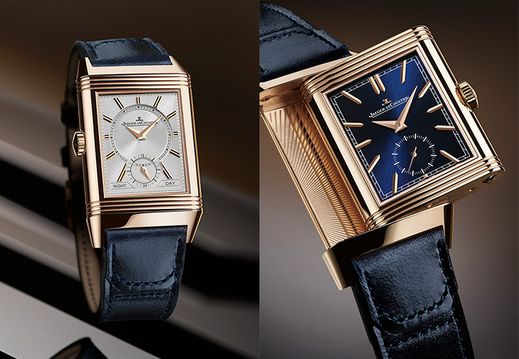 JAEGER-LECOULTRE積家Reverso Tribute Duoface翻轉系列雙面雙時區小秒針腕錶玫瑰金款