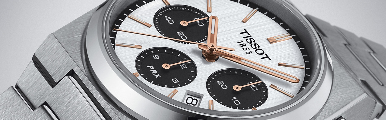 天梭TISSOT PRX Valjoux計時碼錶