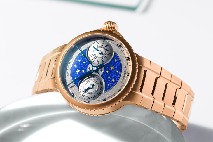 CHRONOSWISS瑞寶錶Pulse GMT Enamel Sky Gold腕錶