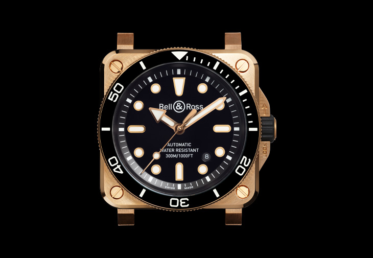 BELL&ROSS柏萊士BR-03 Diver Black Bronze潛水錶