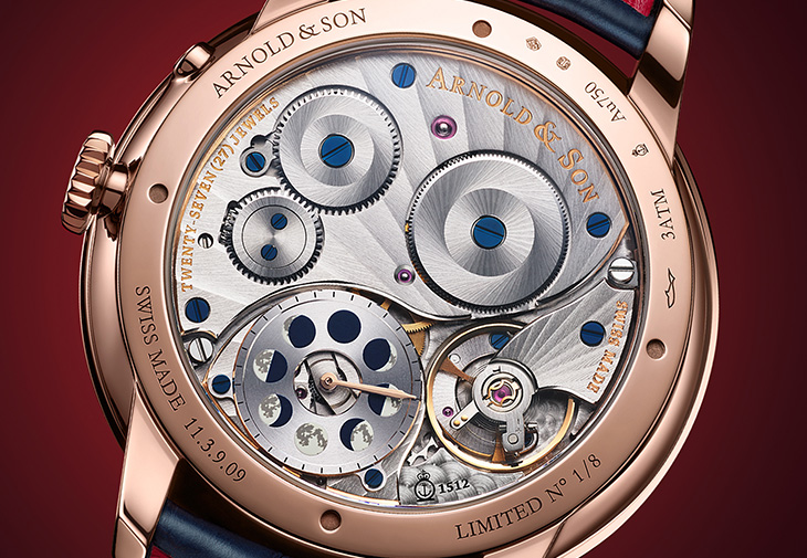 Arnold & Son亞諾錶Perpetual Moon恆久月相紅金蛇年腕錶