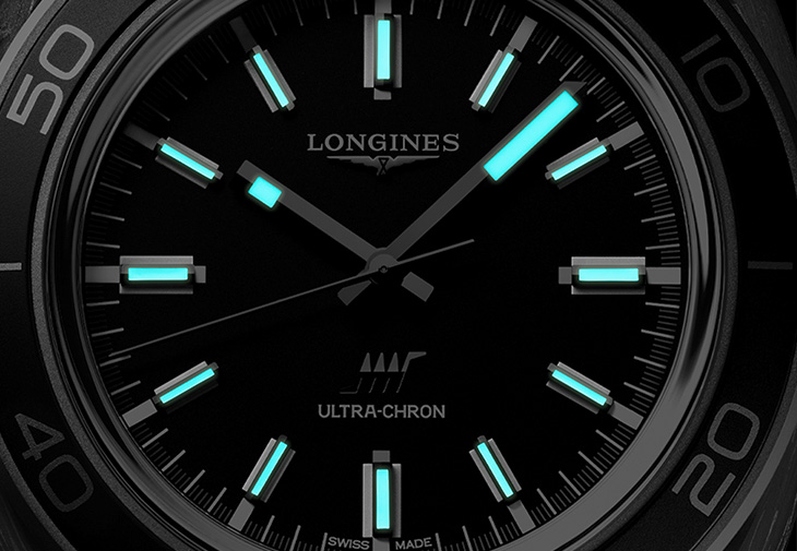 LONGINES浪琴表Ultra-Chron Carbon超級天文台鍛造碳腕錶