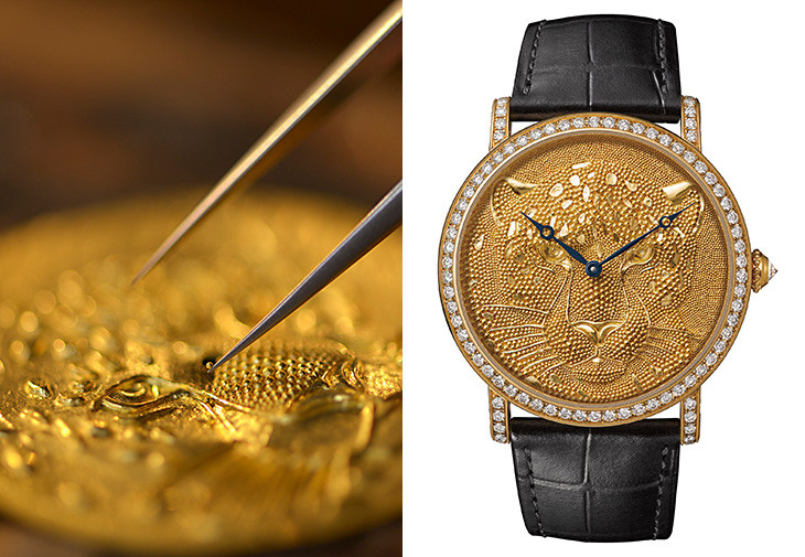 卡地亞Rotonde de Cartier美洲豹裝飾腕錶