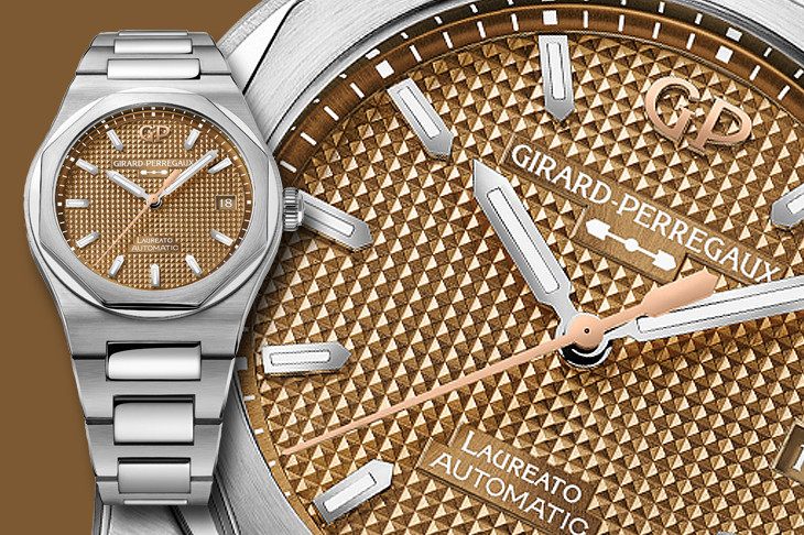 芝柏表GIRARD-PERREGAUX Laureato桂冠系列38毫米Copper腕錶