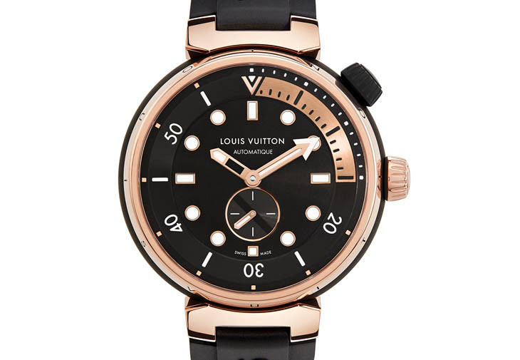 LOUIS VUITTON Tambour Street Diver Black Blaze