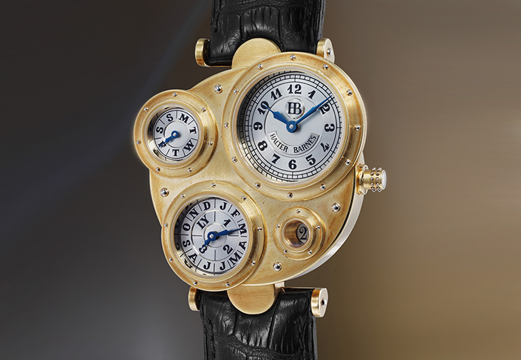 HALTER BARNES「Perpetual Antiqua」黃金萬年曆腕錶