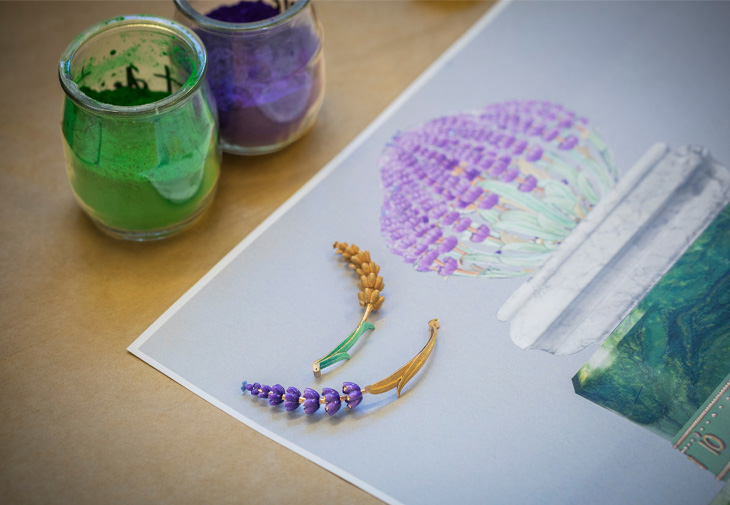 VAN CLEEF & ARPELS梵克雅寶Brassée de Lavande自動機械裝置