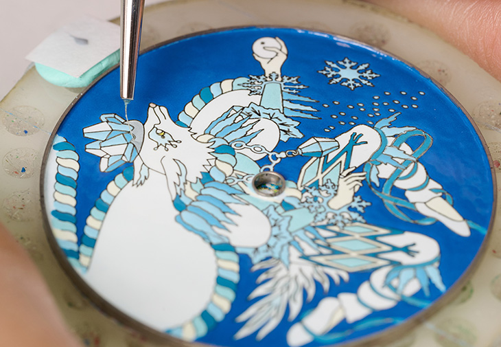 愛馬仕HERMÈS Slim d’Hermès Le Scre des saisons工藝腕錶