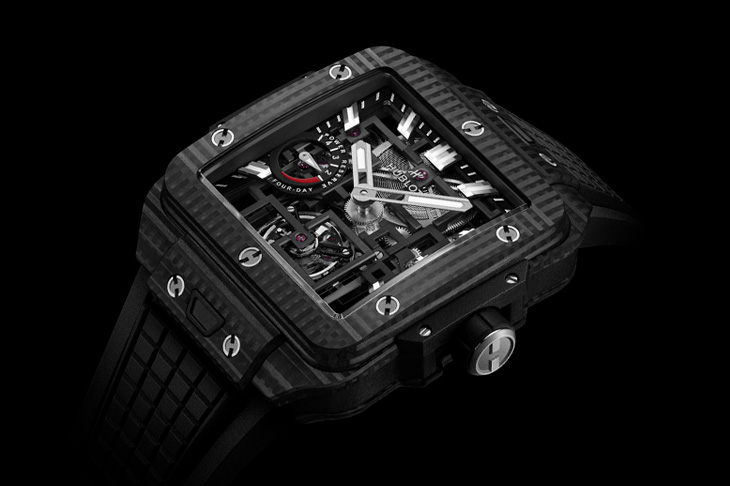 首款方形橋板陀飛輪機芯  宇舶Square Bang陀飛輪四日動力儲存腕錶