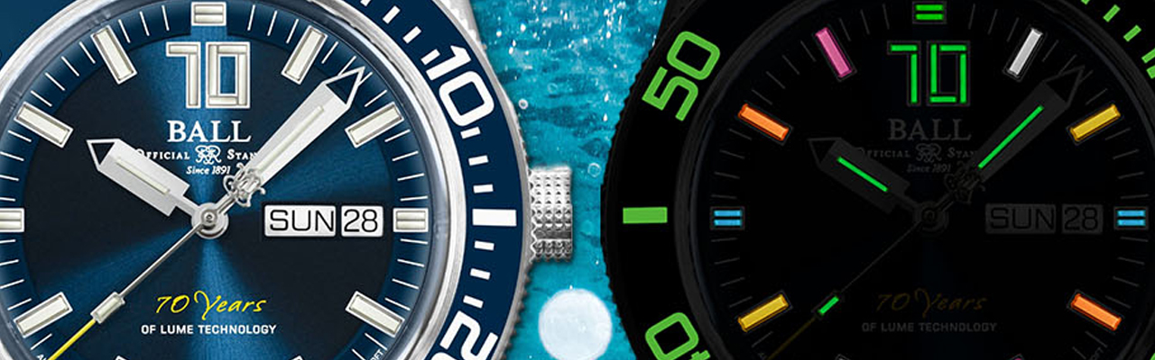 夜光 波爾錶 BALL WATCH 微型氣燈