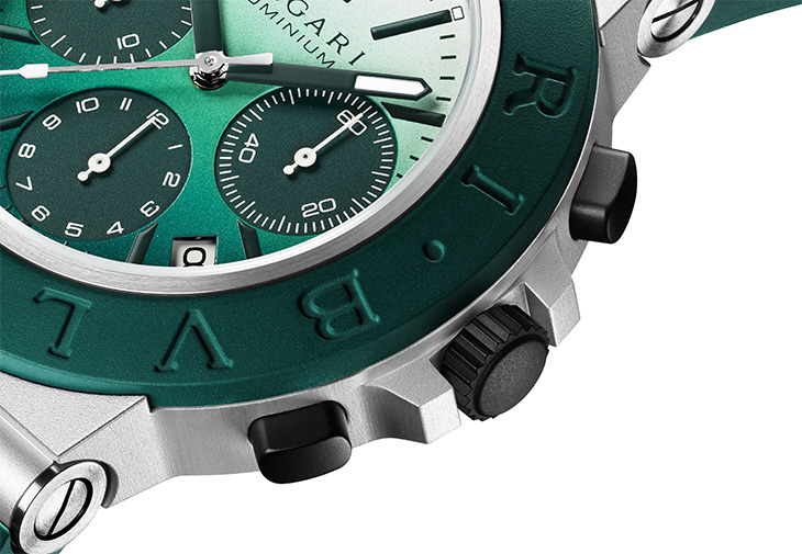 BVLGARI寶格麗Aluminium Smeraldo計時腕錶