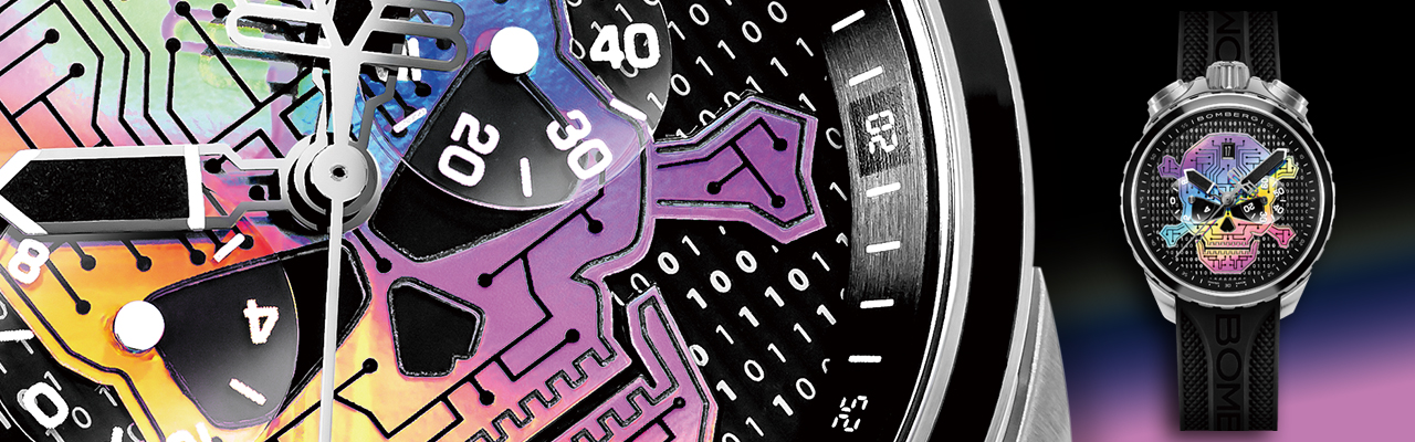 BOMBERG 炸彈錶的Bolt-68 Heritage Cyber Skull