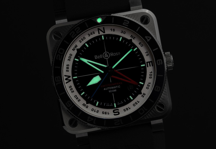BELL & ROSS柏萊士BR-03 GMT Compass腕錶