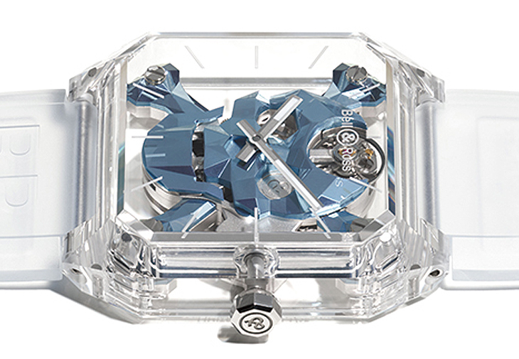 BELL & ROSS BR 01 Cyber Skull Sapphire Ice Blue