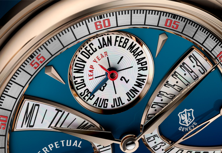 ROGER DUBUIS羅杰杜彼Hommage La Placide雙逆跳萬年曆限量腕錶