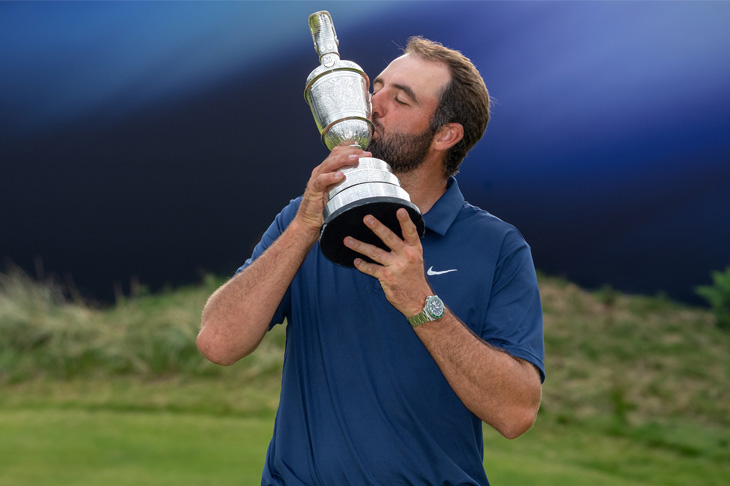 勞力士代言人Scottie Scheffler贏得英國公開賽  拿下第四座大滿貫冠軍