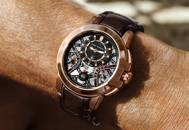 海瑞溫斯頓HARRY WINSTON 海洋Ocean系列雙逆跳功能42毫米自動腕錶