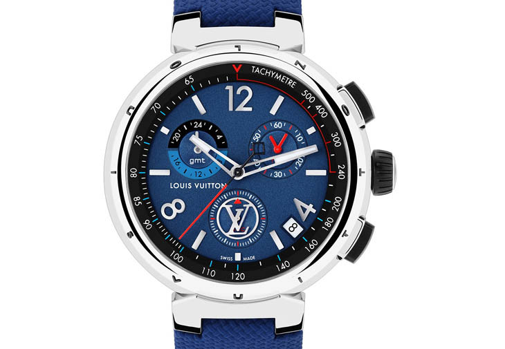 LOUIS VUITTON Tambour Outdoor Chronograph GMT Nautical Steel
